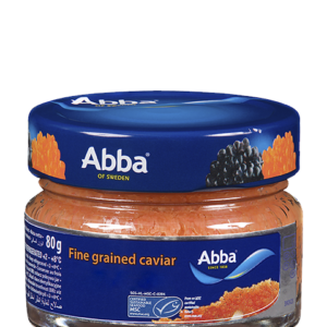 Fine grained caviar, red.