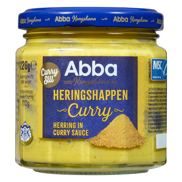 Abba Seafood Heringshappen Curry.
