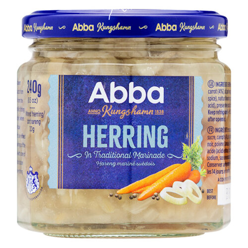 HERRING IN TRADITIONAL MARINADE, 240 G Abba Seafood